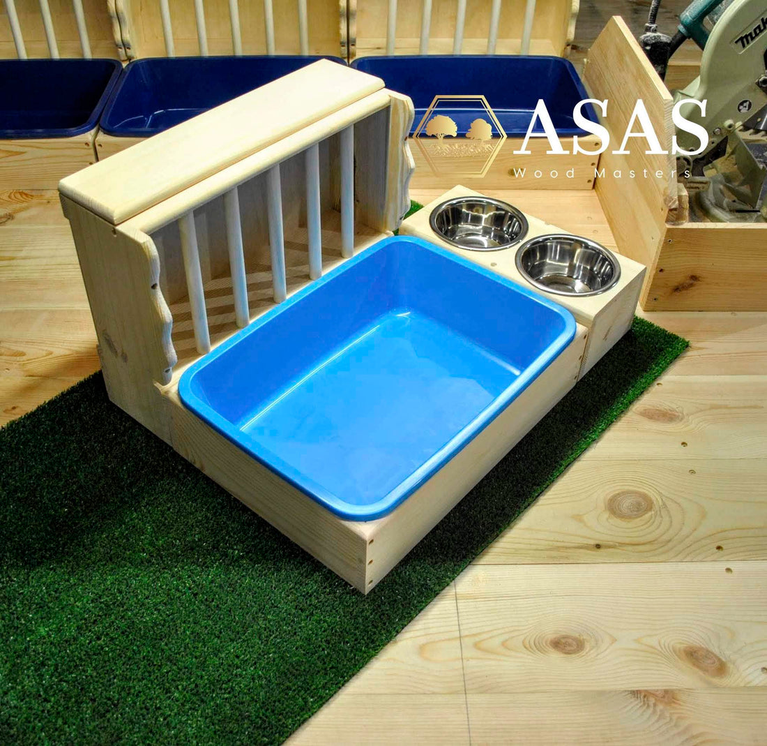 Best rabbit hay feeder with litter box for bunny toilet training