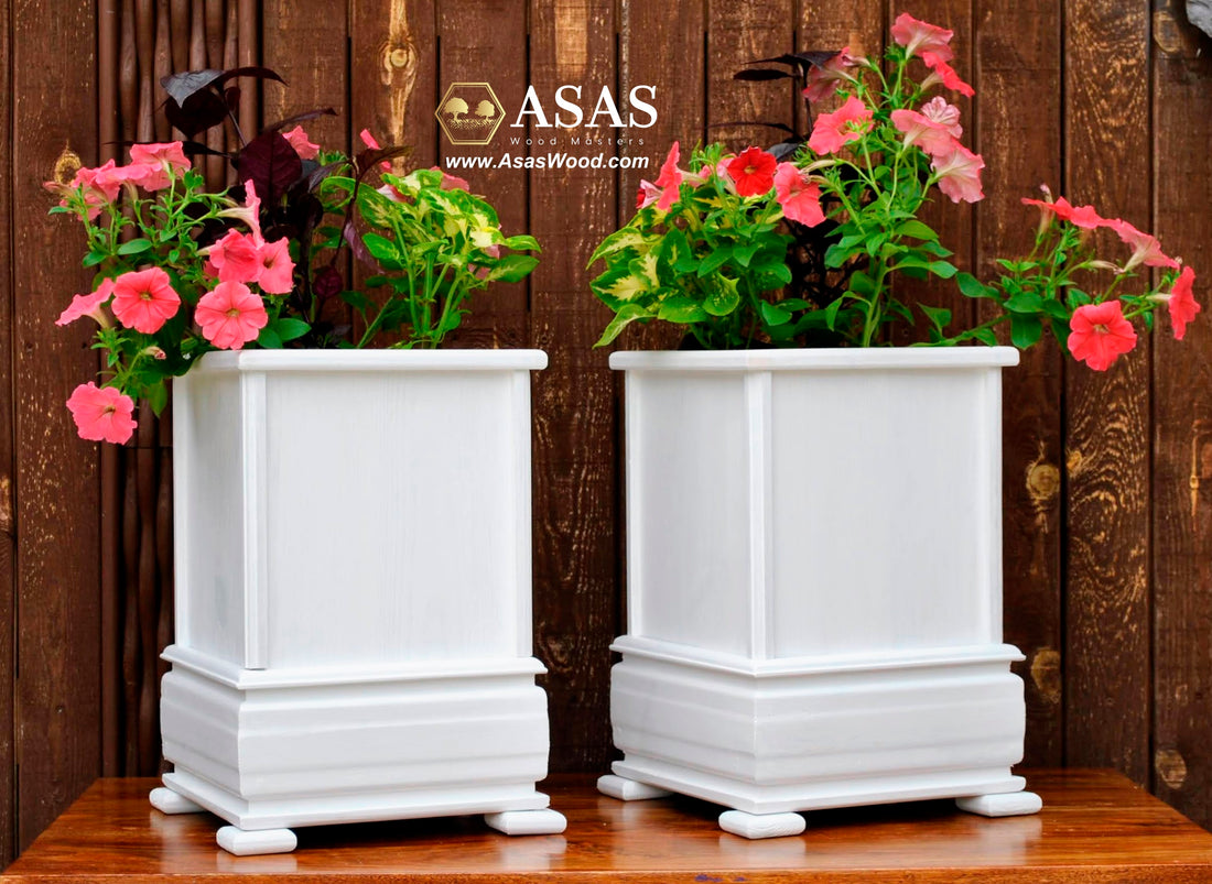 Wooden planters