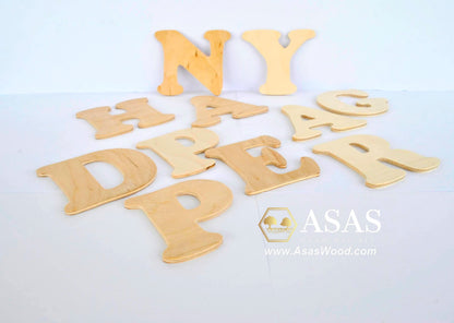 Custom Hand Cut Wooden Letter ❤️