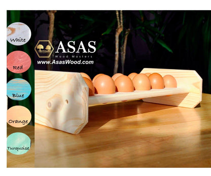 choose the color eggs holder wooden, made by asaswood