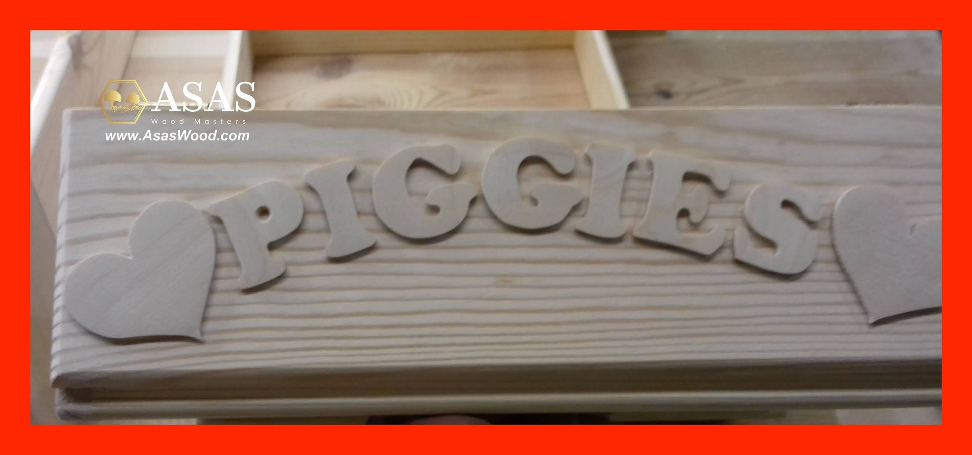 personalization for a wooden guinea pig hay feeder lid
