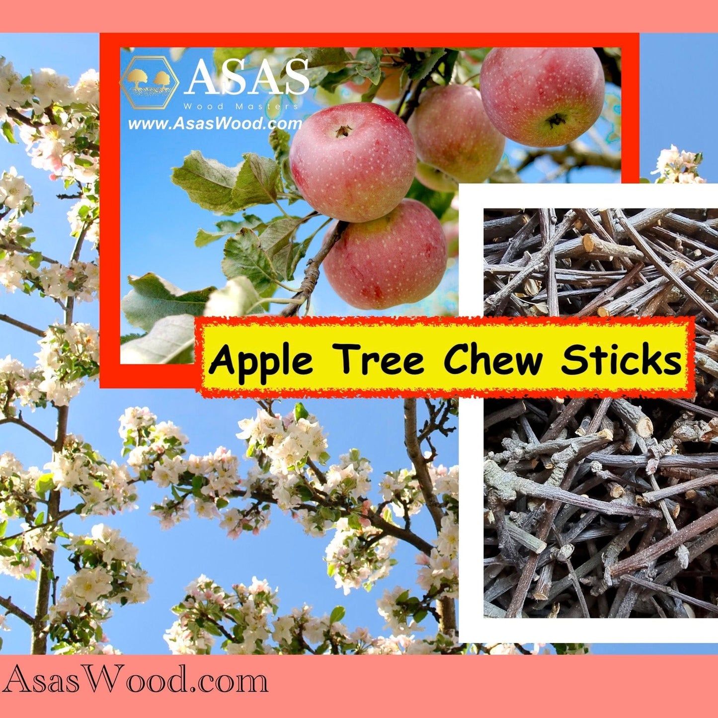 Apple Tree Chew Sticks, made by asaswood