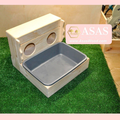  Bunny Hay Feeder with Litter box 