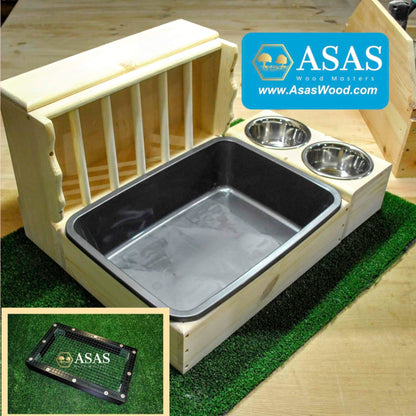 the best rabbit hay feeder with litter box and wire mesh combo