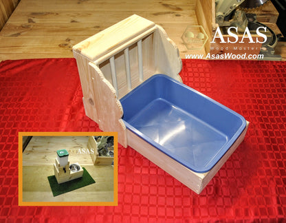 Rabbit hay feeder with litter box ❤️ combo with sides