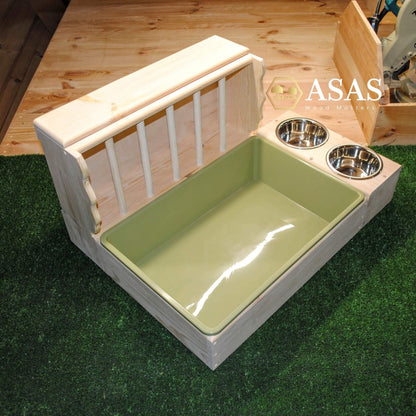 Rabbit Hay Feeder with Litter Box ❤️ LARGE