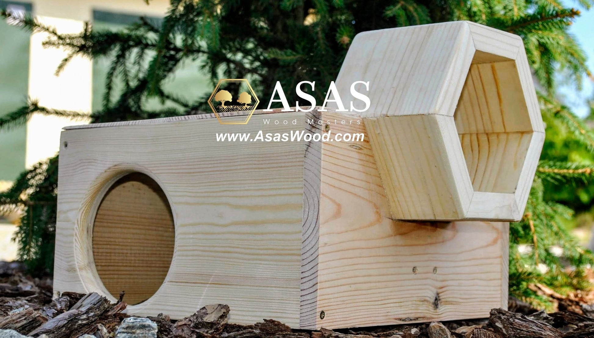 beautiful exercise wooden hideout for chinchilla or guinea pig
