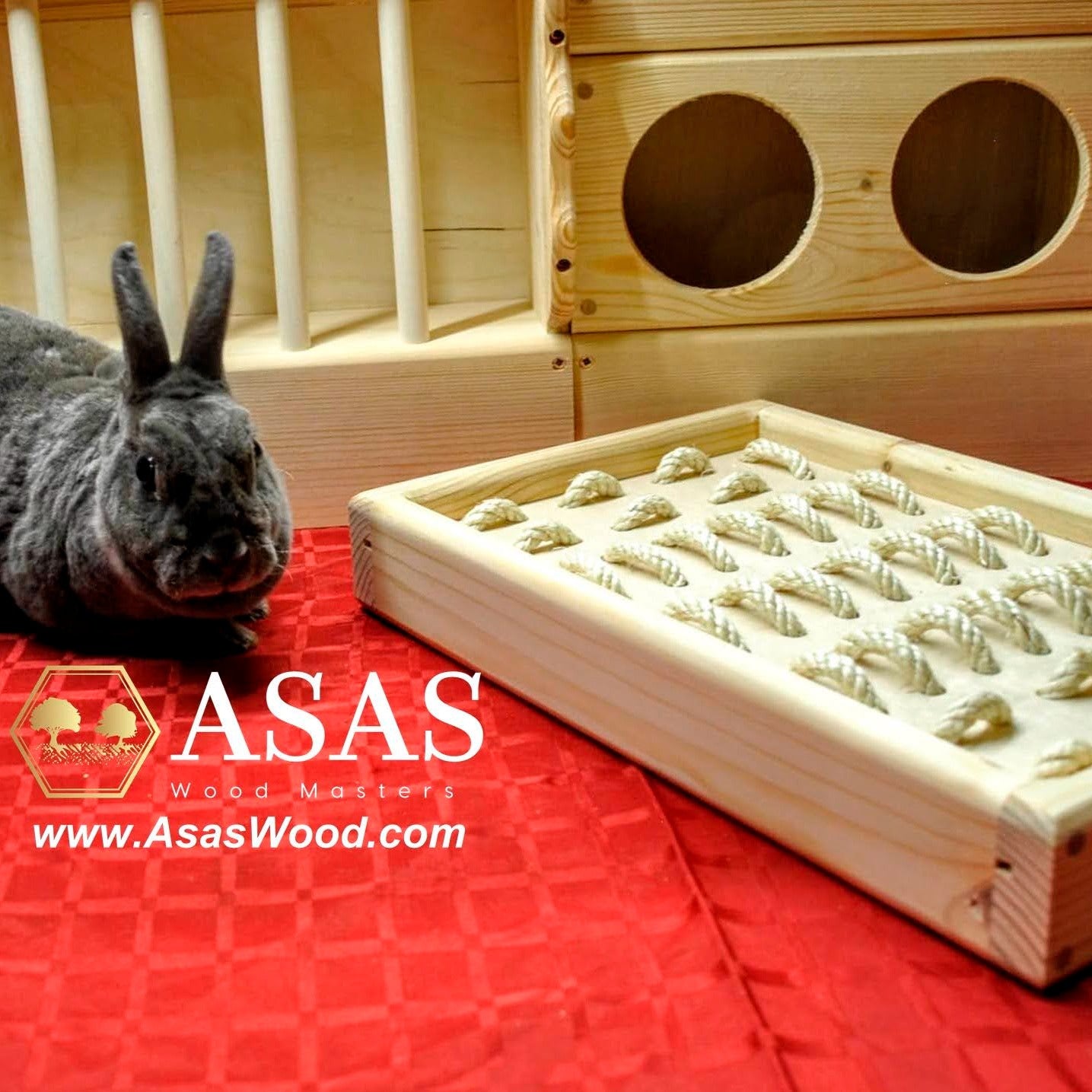 Rabbit Digging Box Rabbit Digging Platform AsasWood