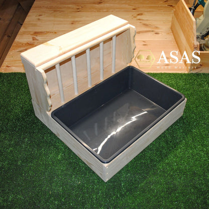 Rabbit Hay Feeder with litter box ❤️ LARGE