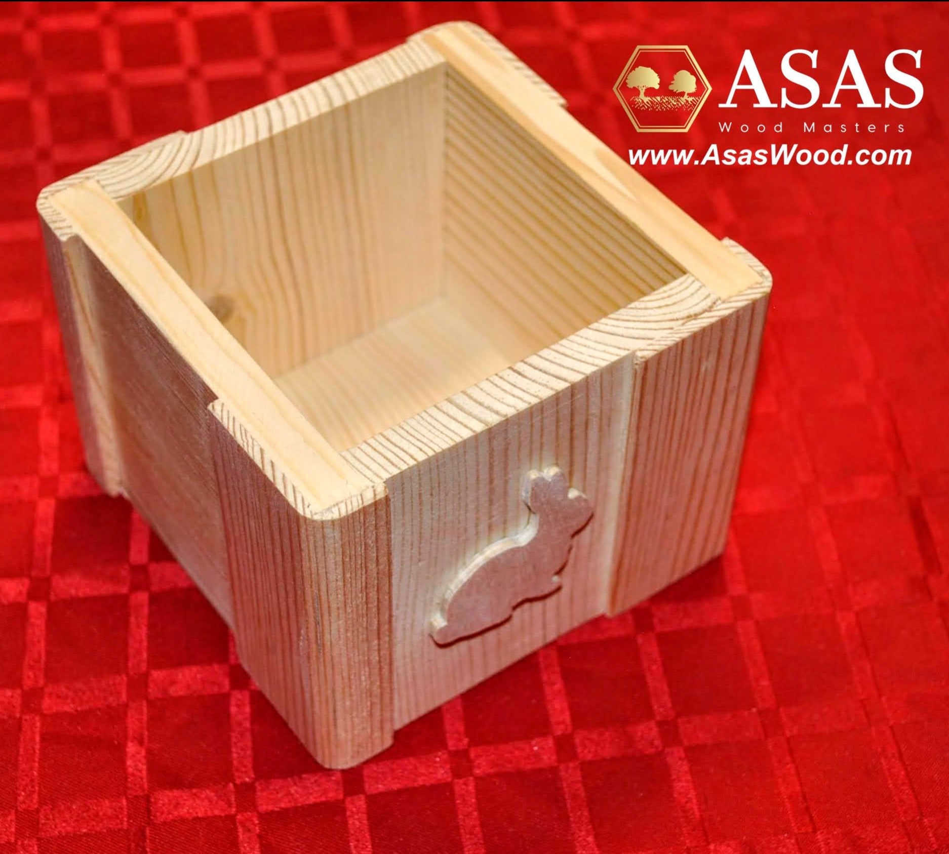 wooden box for rabbit or guinea pig treats