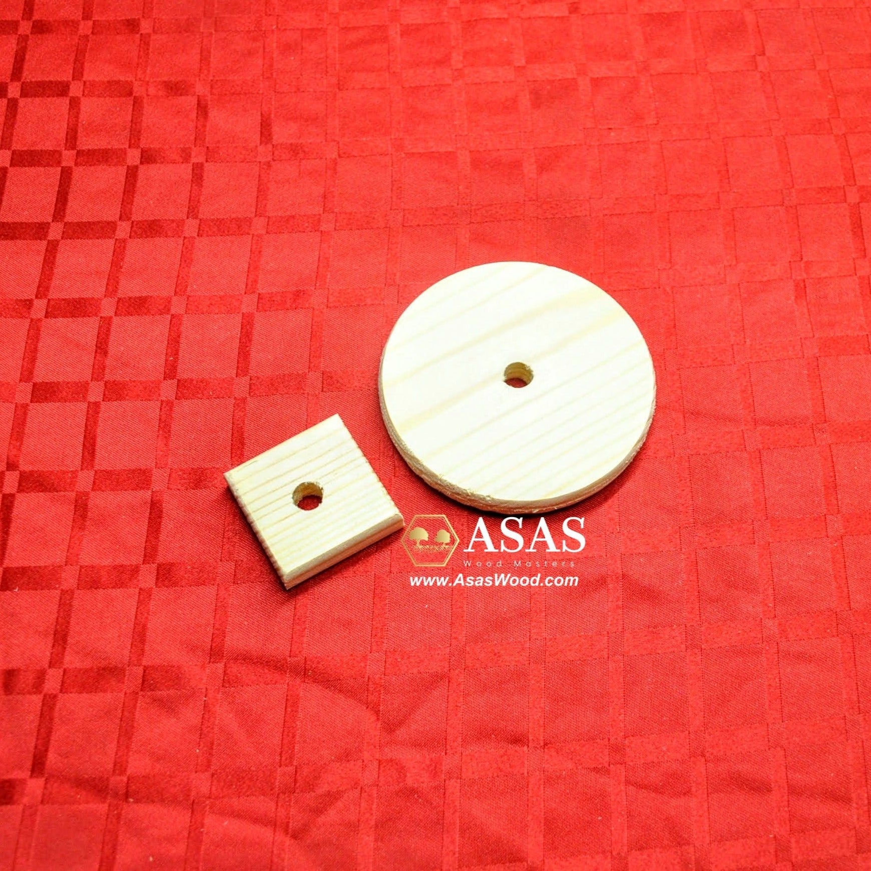 Wooden parts for Small pet Toys DIY  on red carpet